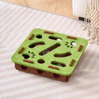 Felt Puzzle Box Cat Toy with Ball — Indoor Hunting & Exercise Puzzle for Cats