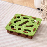 Felt Puzzle Box Cat Toy with Ball — Indoor Hunting & Exercise Puzzle for Cats