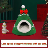 Christmas Tree Cat Nest (Semi-Closed Winter Warm House)