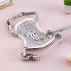 Bunny-Style Cat Harness & Leash Set — Escape-Proof Vest for Outdoor Walking