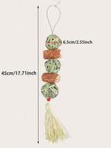 Grass Woven Chew Ball — Hanging Grinding Toy for Rabbits