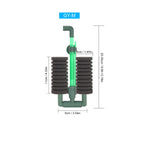 Aquarium Double-Head Sponge Filter (Air-Powered, Dual Sponge, Water Purifying)