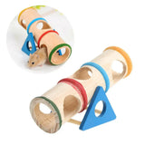 Wooden Hamster Seesaw — Tunnel Toy with Teeth-Grinding Design