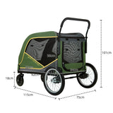 Large Pet Stroller for Large Dogs Cats Elderly Disabled Pets Outdoor Walking Carrier Foldable Heavy Duty Pet Travel Push Cart