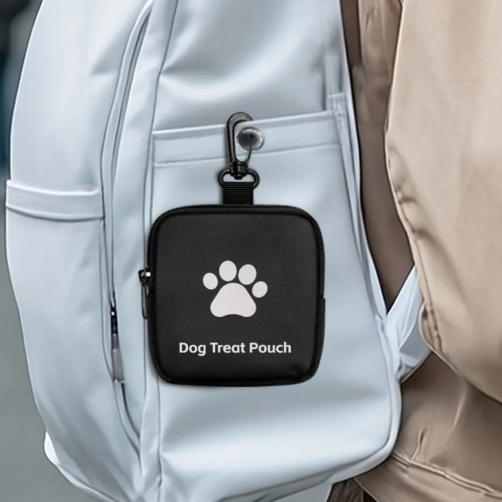 Waterproof Dog Snack Bag with Hanging Ring (Zipper, Large Capacity)