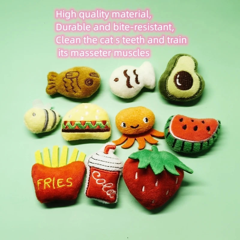 Mini Catnip Chew Toy Set for Cats