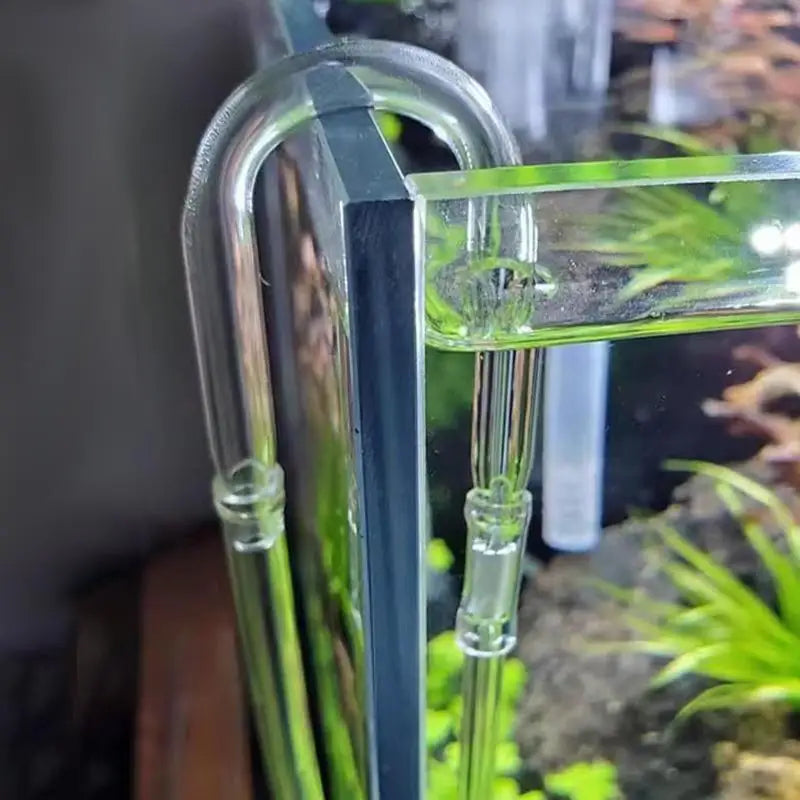 Aquarium U-Shaped Glass CO2 Tube Connector (Check Valve, CO2 Diffuser)