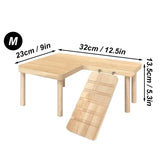 Wooden Ladder Platform — Climbing Toy for Hamsters & Small Pets