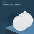 Round Aquarium Air Stone Disk (35–100mm, Fine Bubbles, 1–2 Pack)