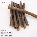 Natural Apple Wood Chew Sticks — Teeth Grinding Sticks for Small Pets