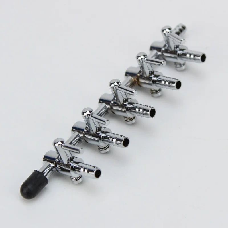 Stainless Steel Aquarium Air Flow Splitter & Valve (Adjustable)