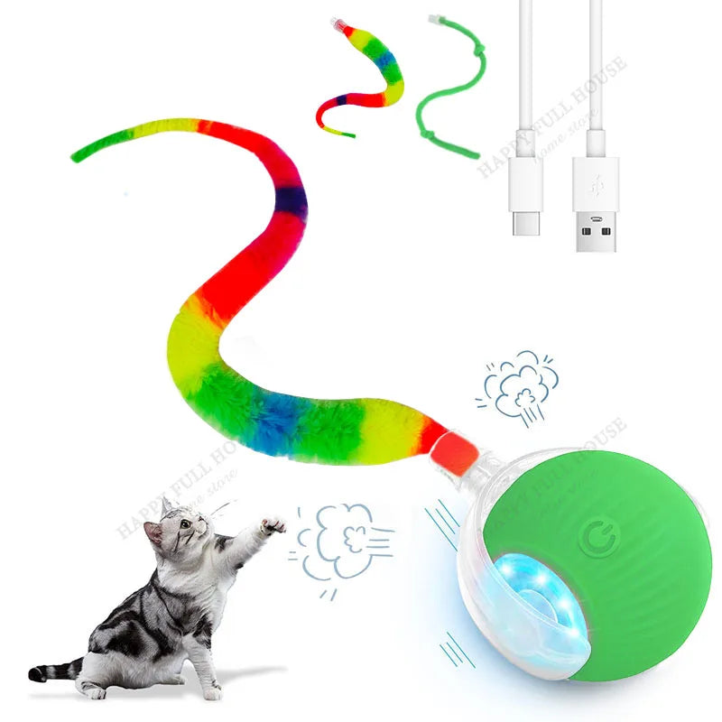 2-in-1 Automatic Interactive Cat Ball Toy