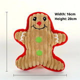 Christmas Santa Plush Squeaky Dog Toy (Chew Rope Toy)