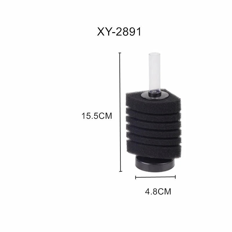 Aquarium Pneumatic Sponge Filter (XY-2890/2891/2892/2983, Biochemical Cotton)