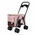 Sturdy Oxford Fabric Foldable Large Dog Carriage Stroller