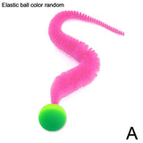 Fluffy Tail Bouncy Cat Teaser Ball — Elastic Bounce Mimics Prey