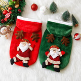 Christmas Flannel Hoodie for Dogs & Cats (Winter Clothes)