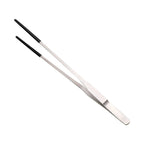 Stainless Steel Feeding Tweezers — Rubber-Tip Tongs for Reptiles & Terrariums
