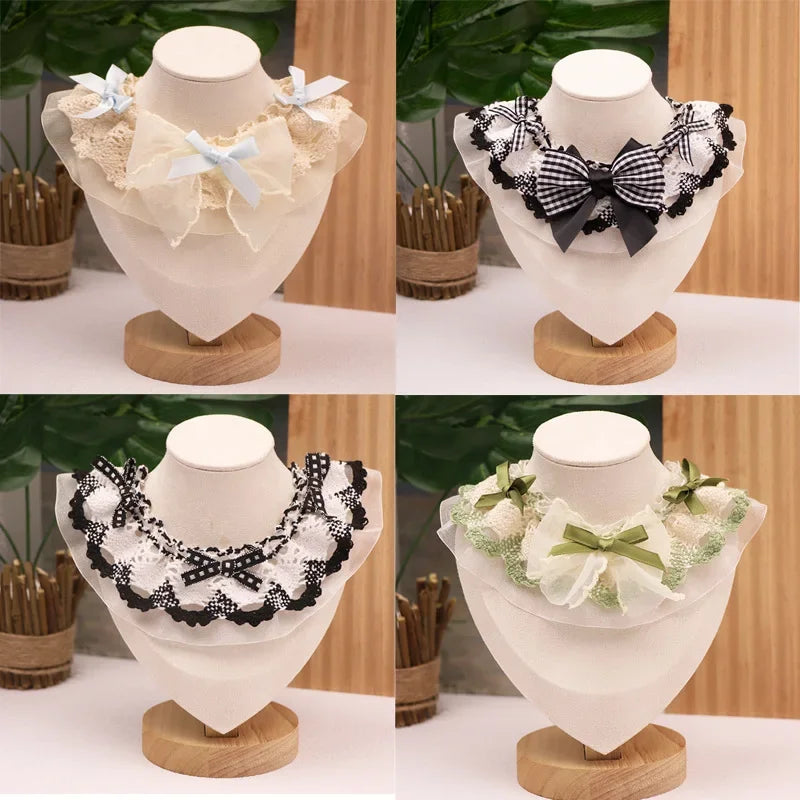 Lace Bow Pet Scarf