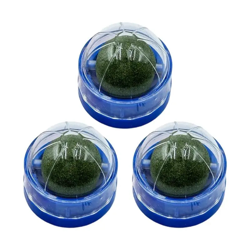 3-Pack Catnip Chew Balls — Interactive Teething Toy Set for Cats & Kittens