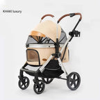 One-Click Auto-Folding Large-Space Dog & Cat Stroller