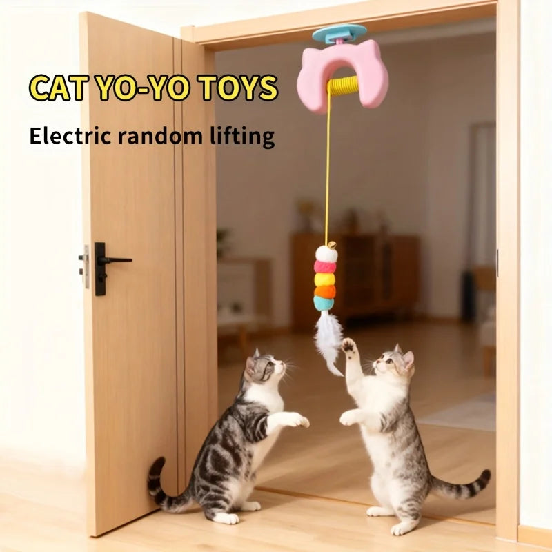 Automatic Retractable Cat Teaser — Electric Hanging Swing Toy