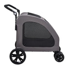 Heavy-Duty 4-Wheel Pet Stroller & Dog Carrier with 160 lb Weight Capacity