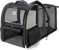 Large Expandable Foldable Pet Carrier Backpack for Dogs, Puppies & Medium Cats up to 18 lbs