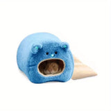 Plush Hamster Hideout Bed — Warm Winter Hut for Small Pets