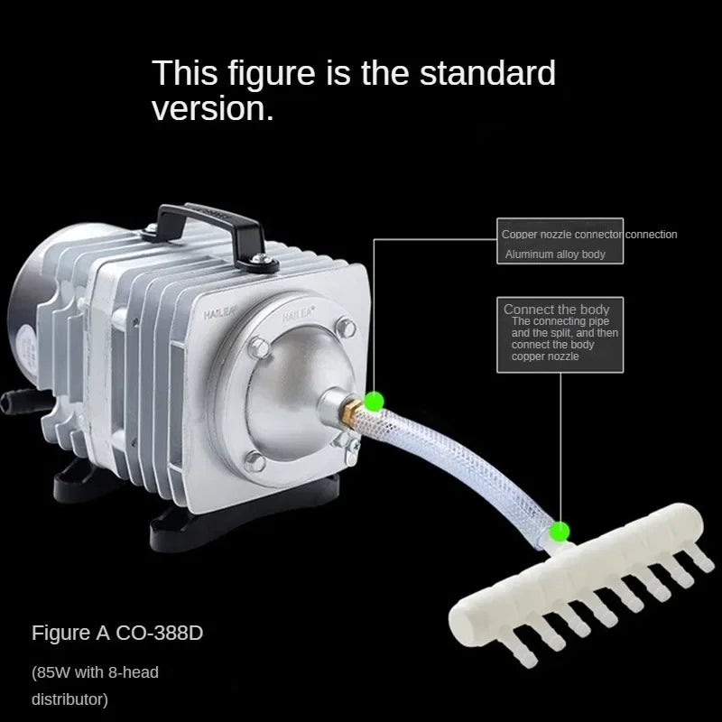 Electromagnetic Aquarium Air Pump (ACO-208/308/318, Koi Pond Aerator)
