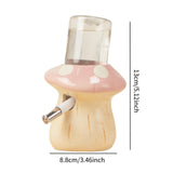 Ceramic Mushroom Water Bottle — Leakproof Stand for Small Pets