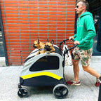 Premium 4-Wheel Dog Pram & Jogger Wagon Stroller for Small, Medium & Large Dogs