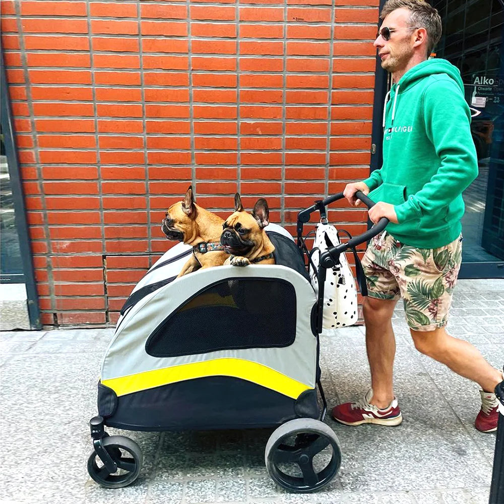 Premium 4-Wheel Dog Pram & Jogger Wagon Stroller for Small, Medium & Large Dogs