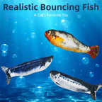 Electric Wagging Tail Fish Cat Toy — Motion Sensor Tap-Activated Type-C Charging (1–3 Pack)