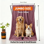 Extra-Large Microfiber Pet Bath Towel — Durable, Non-Fading Quick-Dry