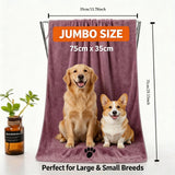 Extra-Large Microfiber Pet Bath Towel — Durable, Non-Fading Quick-Dry