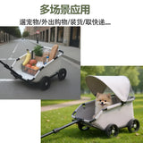 Foldable Pet Stroller Cart for Small Dogs Cats Puppy Kitten Outdoor Travel Carrier Toy Pushcart