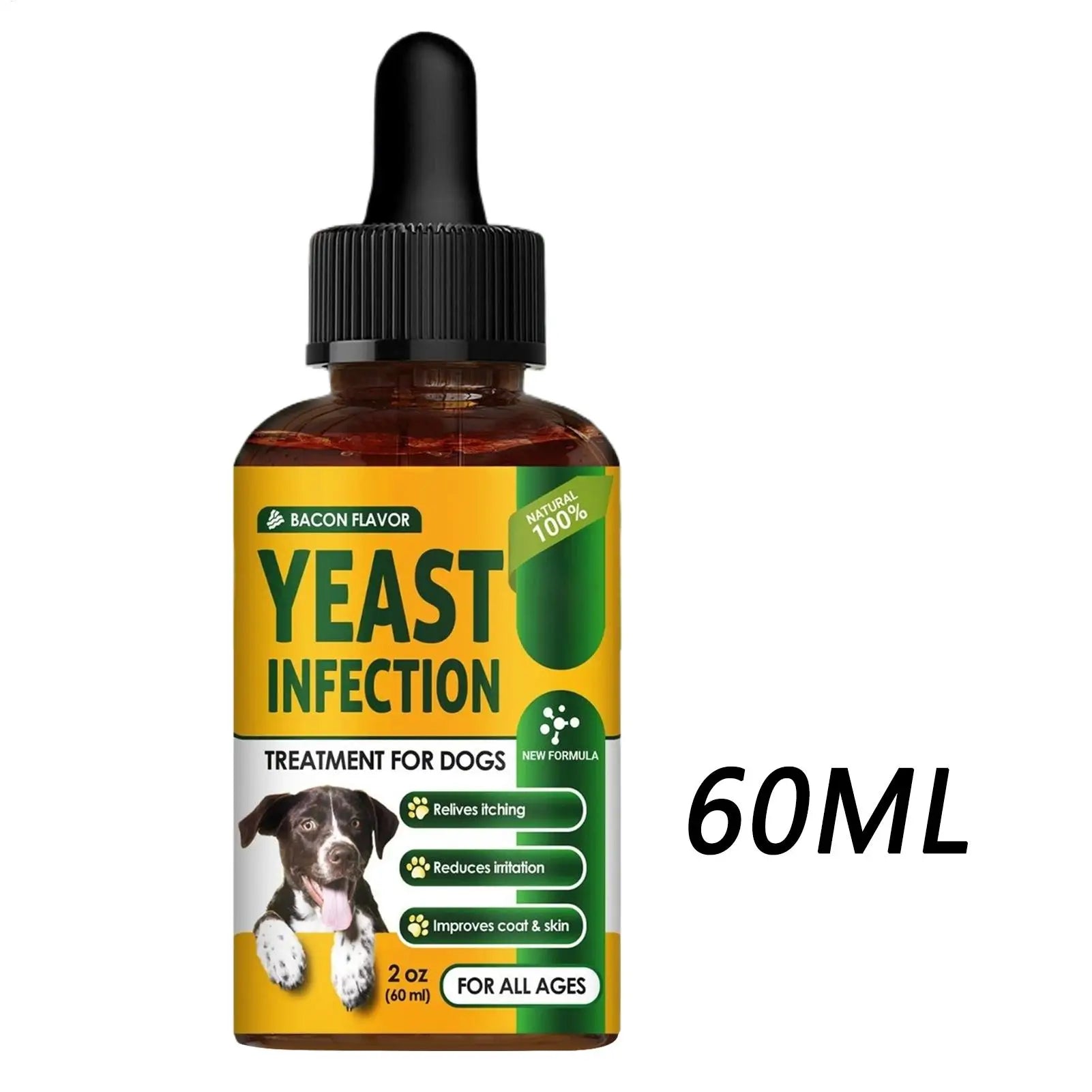 Natural Dog Itch Relief Oil — Soothing Drops for Dry, Irritated Skin, 60ml
