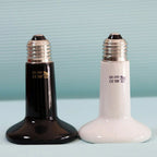 Black Ceramic Infrared Heat Bulb for Reptiles — No-Light Emitter, 110V/220V, 25W–200W
