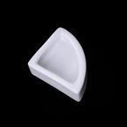 Ceramic Anti-Escape Feeder Bowl — Round & Fan-Shaped Dish for Lizards & Bearded Dragons