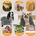 Microfiber Dog Drying Towel — Super Absorbent, 31 x 13 Inch