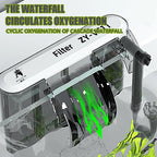 Wall-Mount 3-in-1 Aquarium Filter Pump with Waterfall 110/220V