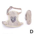 Bunny-Style Cat Harness & Leash Set — Escape-Proof Vest for Outdoor Walking