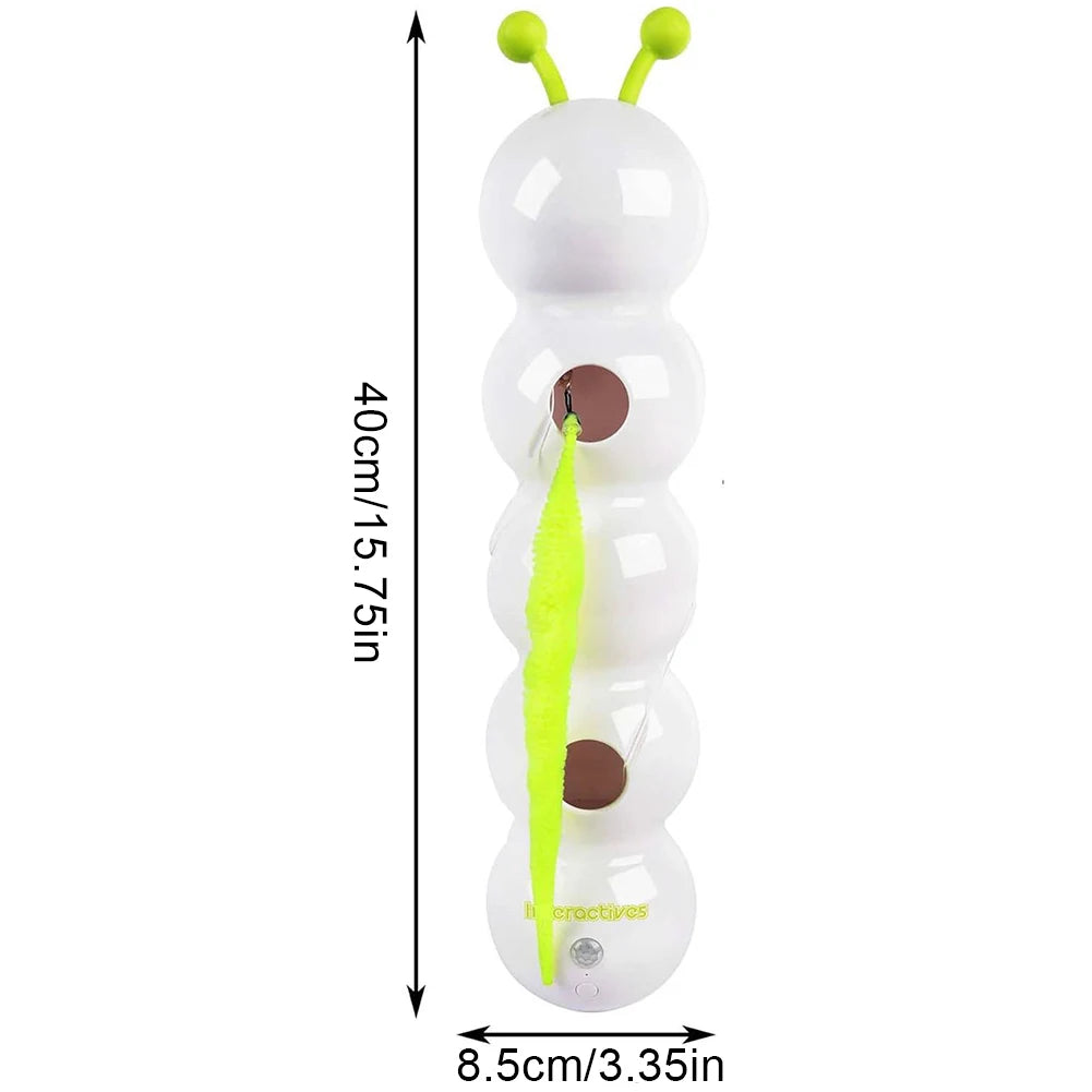 Automatic Swinging Caterpillar Teaser Pro — Motion-Activated with Replaceable Prey Tail