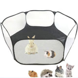 Portable Pet Playpen Tent — Transparent Fold-Flat Exercise Fence
