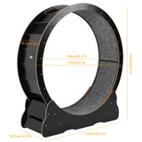43-Inch Cat Exercise Wheel — Silent Freestanding Indoor Running Wheel