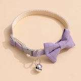 Breakaway Christmas Cat Collar with Bow Tie & Bell (Plaid)