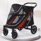 Multifunctional Lightweight Foldable Pet Cart for Multiple Cats & Dogs — Versatile Outdoor Carrier