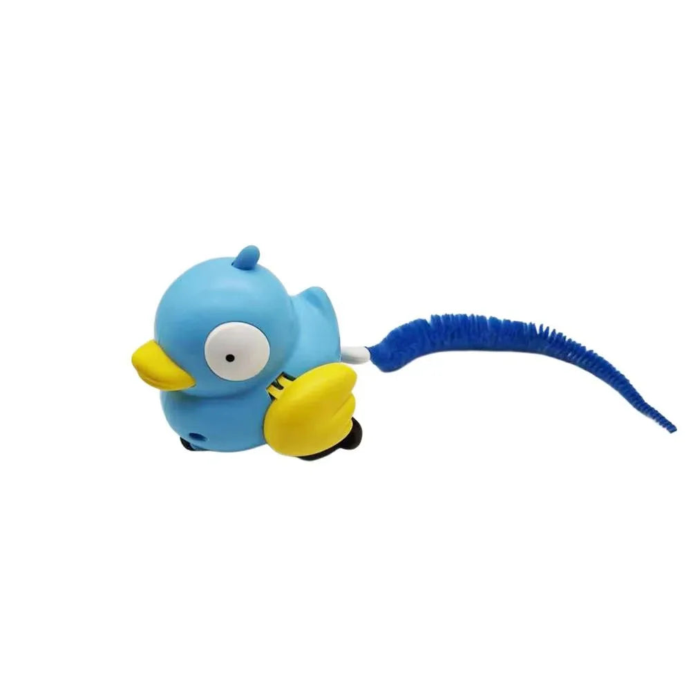 Wind-Up Bird Cat Teaser Toy — Chirping, Bite-Resistant, No Batteries