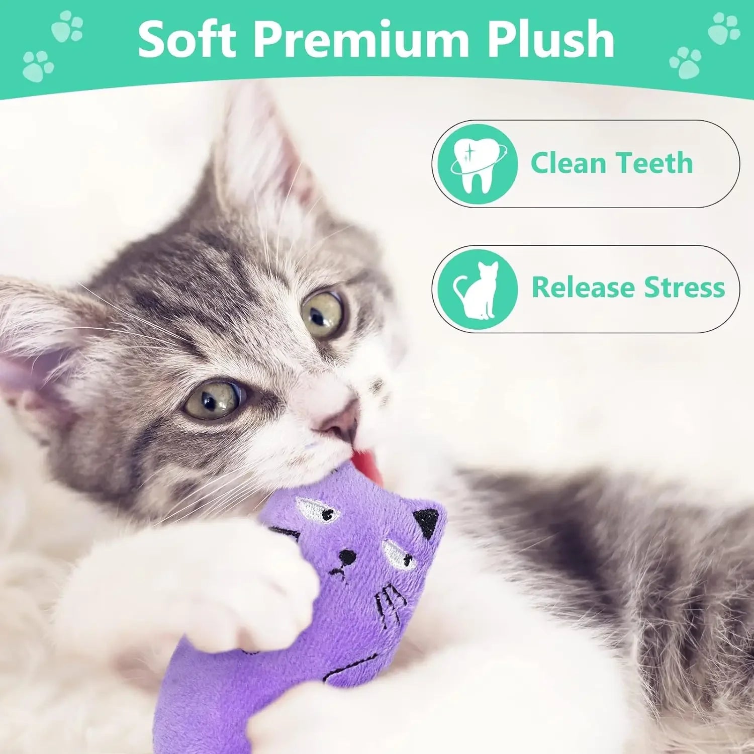 Catnip Plush Kicker Toy Set (Multipack)